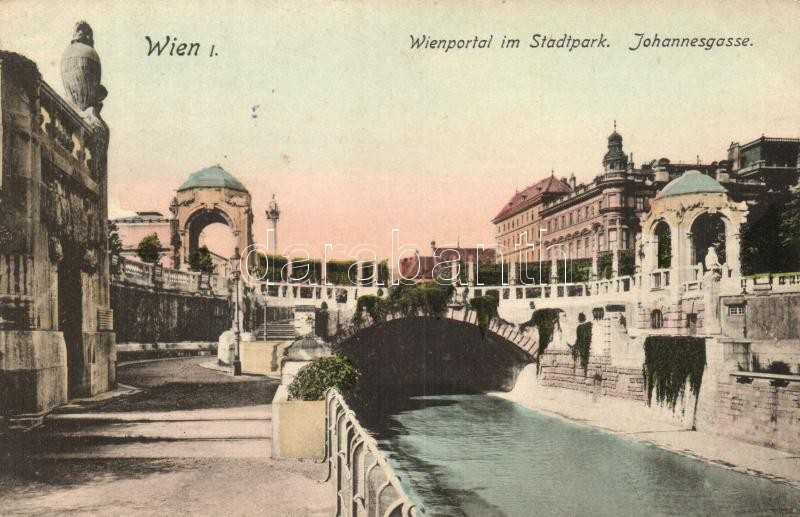 Vienna, Wien I.; Stadtpark, Johannesgasse / city park, street