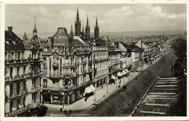 Wiesbaden, Wilhelmstrasse, Nr. 2074. / street