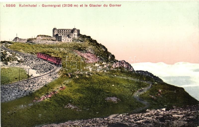 Zermatt, Gornergrat, Kulm Hotel, train