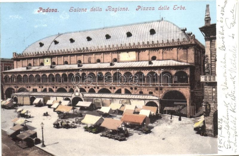 Padova, Piazza delle Erbe, Salone della Ragione / square, market place