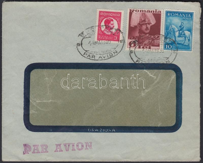 Airmail cover to Germany, Légi levél Németországba