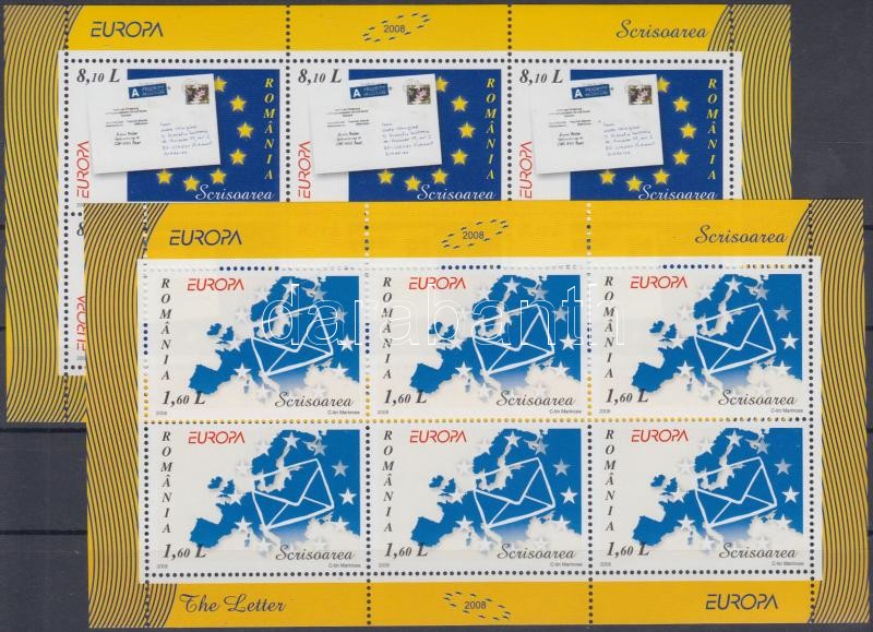 Europa CEPT a levél kisívsor, Europa CEPT The letter mini sheet set