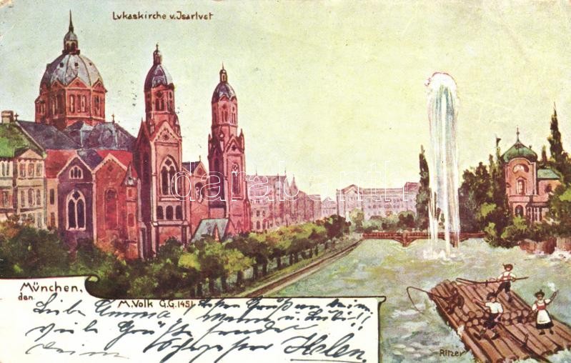 München, Lukaskirche, Isarlust, Ritzer