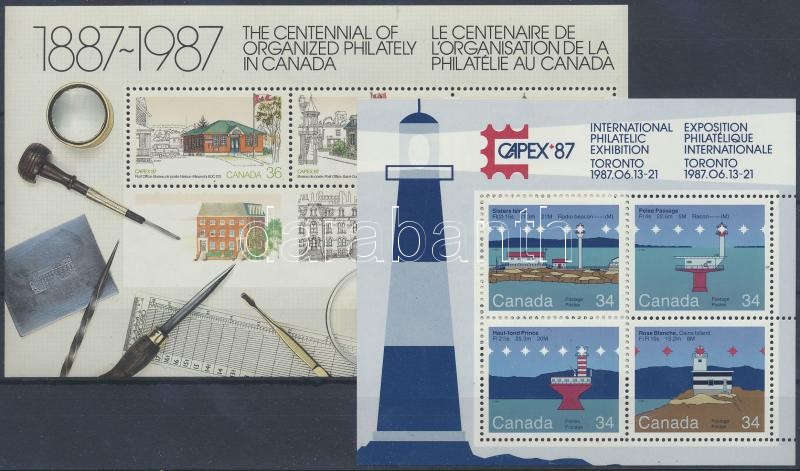 CAPEX International Stamp Exhibition 2 diff. blocks, CAPEX nemzetközi bélyegkiállítás 2 klf blokk