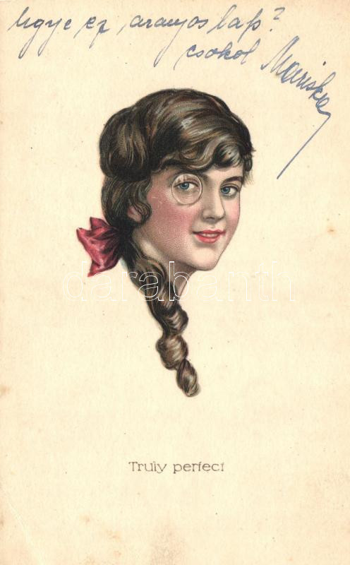 'Truly perfect' girl, litho, Fiatal lány, litho