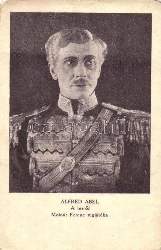 Alfred Abel Hungarian actor, Alfred Abel, A testőr, Molnár Ferenc vígjátéka