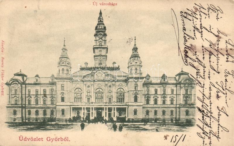 Győr, Városháza, Berecz Viktor kiadása