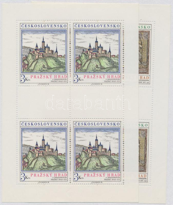 Prague Castle minisheet set, Prágai vár kisívsor