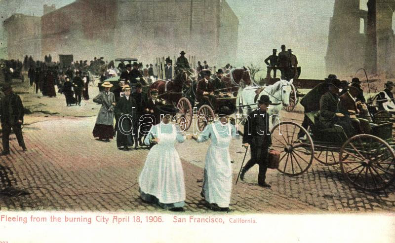 1906 San Francisco, Fleeing from the burning city; Charles Weidner