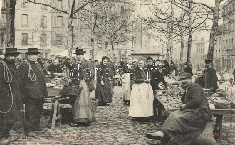 Saint-Étienne, St. Étienne; Un coin du Marché de Chavanelle / market place