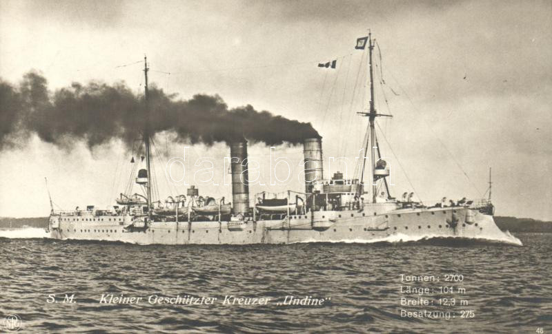 SM Kleiner Geschützter Kreuzer "Undine" / German navy, Német haditengerészet, "Undine" kisméretű védett cirkáló