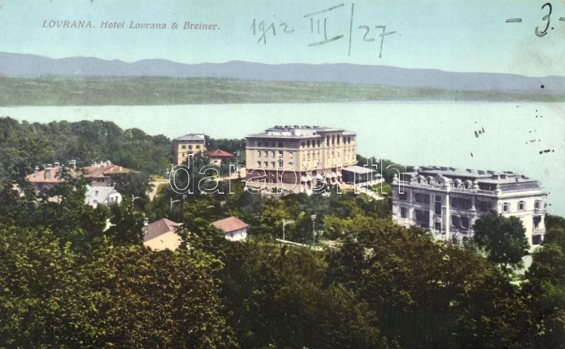 Lovran, Lovrana; Hotel Lovrana and Breiner
