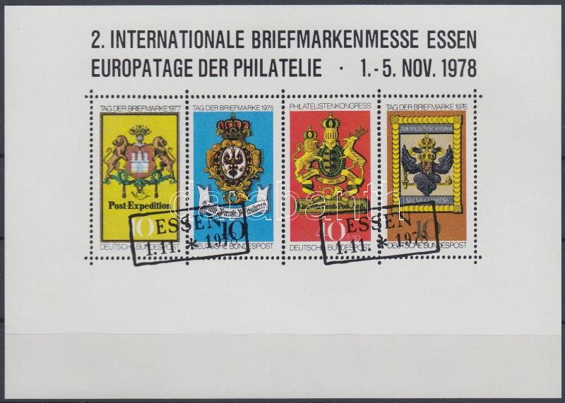 Essen Stamp Exhibition memorial sheet, Esseni bélyegkiállítás emlékív