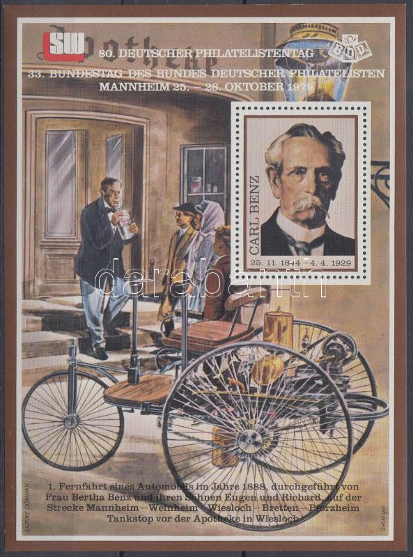 Carl Benz memorial sheet, Carl Benz emlékív