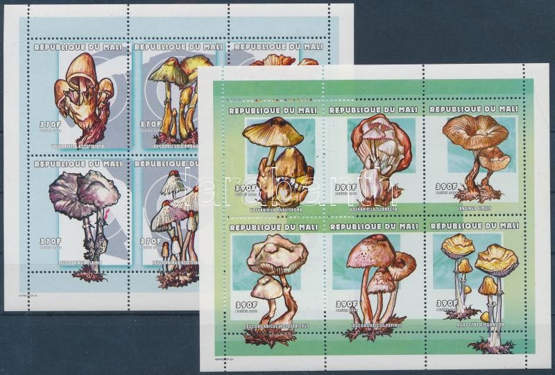 Gombák az egész világból kisívsor, Mushrooms mini sheet set