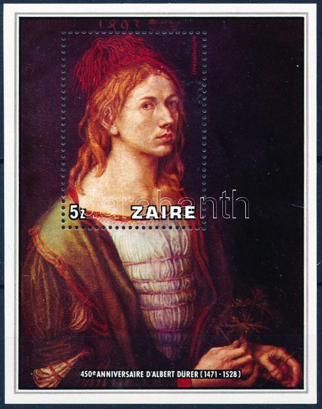 450th death anniversary of Albrecht Dürer block, Albrecht Dürer halálának 450. évfordulója blokk