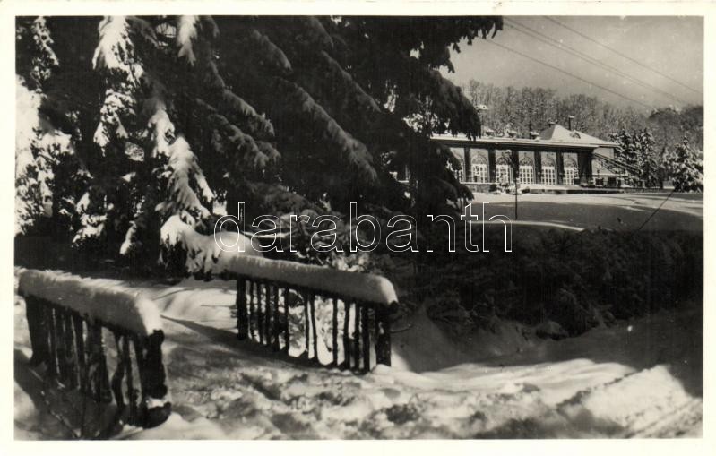 Parádfürdő, étterem télen, foto Horányi Irén