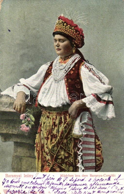 Baranyai leány, Hungarian folklore from Baranya