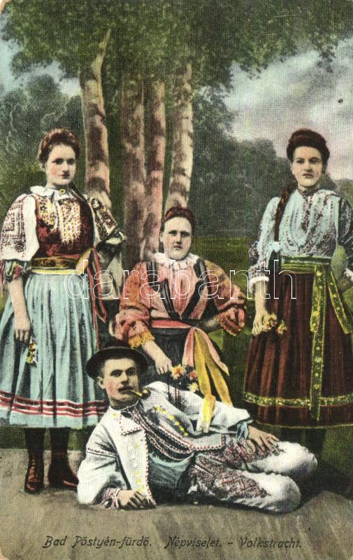 Hungarian folklore from Pöstyénfürdő, Pöstyénfürdői népviselet, Donáth Lipot kiadása