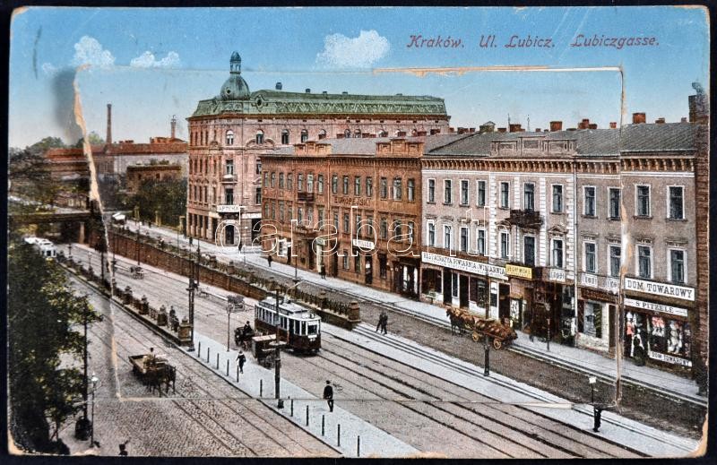 Kraków, Ul. Lubicz / street, leporellocard