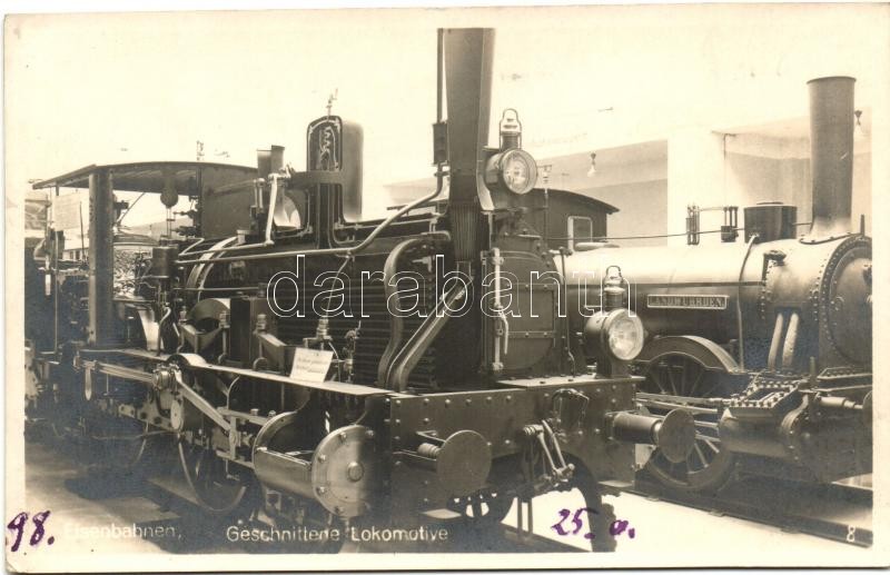Geschnittene Lokomotive / German cut locomotive, Német vágott mozdony