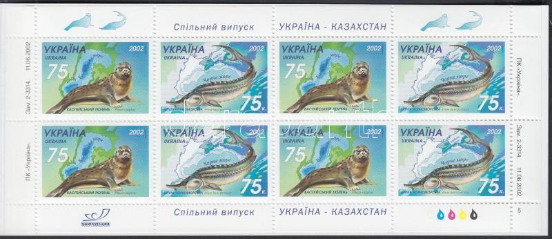 Tengeri állatok bélyegfüzet, Sea &#8203;&#8203;Animals stamp-booklet