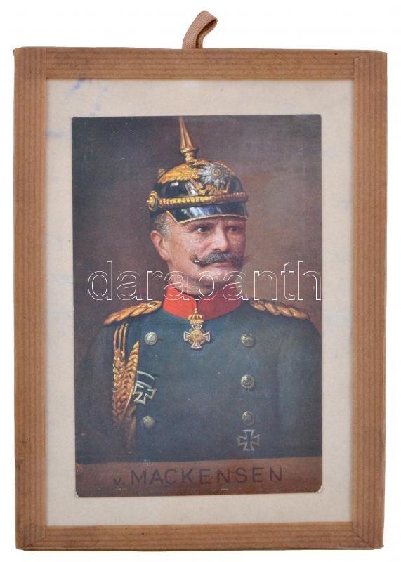 August von Mackensen in hanging glass frame, August von Mackensen üvegezett felakasztható keretben