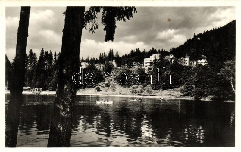 Tusnádfürdő, Baile Tusnad; lake, Tusnádfürdő, tó, Székely Bazár kiadása