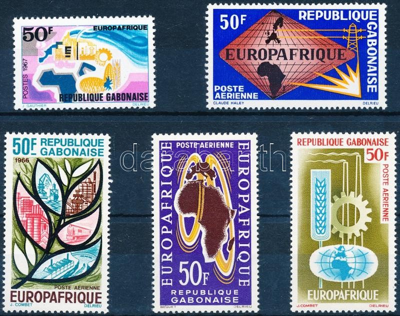 EUROPAFRIQUE 5 klf bélyeg, EUROPAFRIQUE 5 diff. stamps