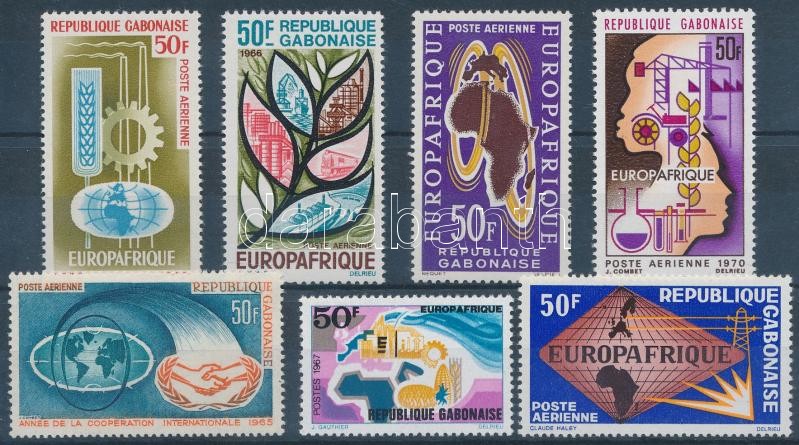 1963/1970 EUROPAFRIQUE 7 diff. stamps, 1963/1970 EUROPAFRIQUE 7 klf bélyeg