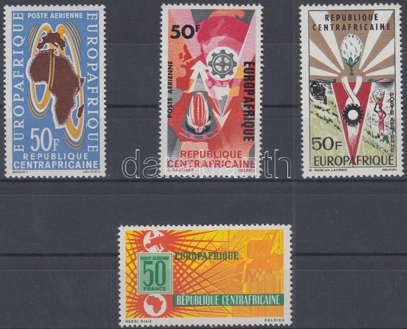 1963-1966 EUROPAFRIQUE 4 klf bélyeg, 1963-1966 EUROPAFRIQUE 4 diff. stamps
