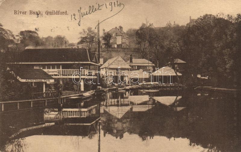 Guildford, River Bank, boat house
