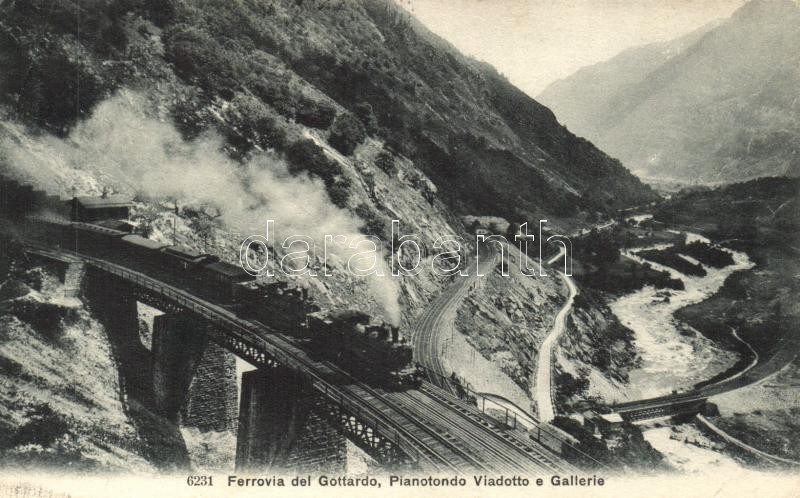 Gotthard railway, Ferrovia del Gottardo; Piano Tondo viaduct