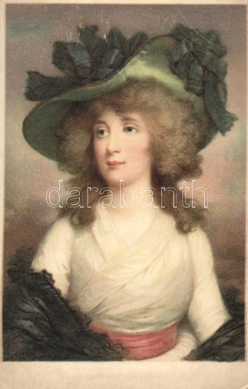 Lady with hat, M. Munk Nr. 1105., Hölgy kalappal, M. Munk Nr. 1105.