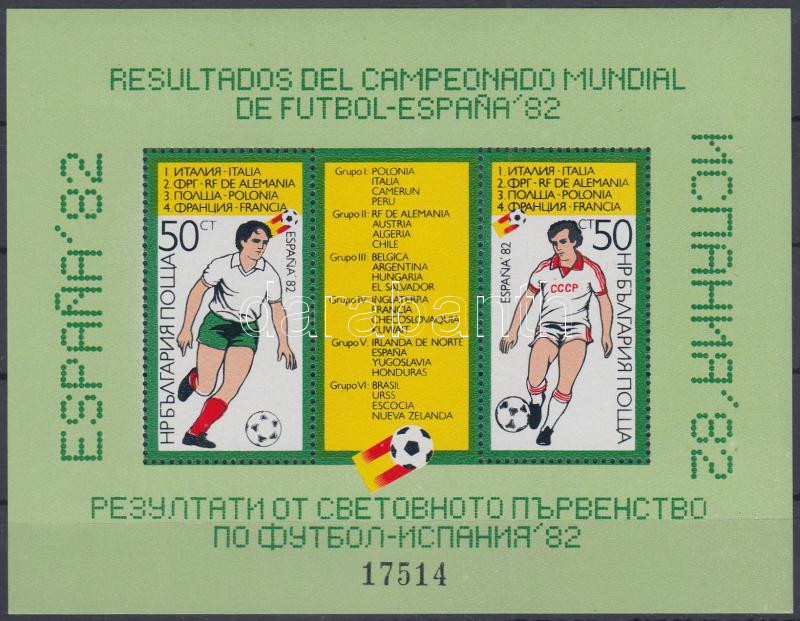 Football World Cup block with serial number, Labdarúgó VB blokk sorszámmal