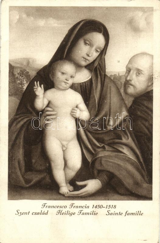 Saint Family; Virgin Mary, Jesus as a child, Saint Joseph s: Francesco Francia, A szent család s: Francesco Francia