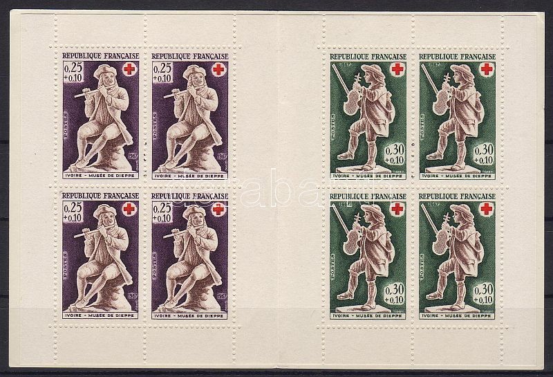 Vöröskereszt bélyegfüzet, Red cross stamp booklet, Rotes Kreuz Markenheftchen