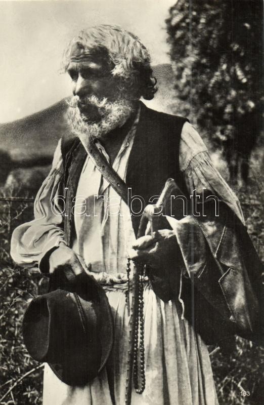 Hungarian folklore, 90 years old shepherd, 90 éves juhász