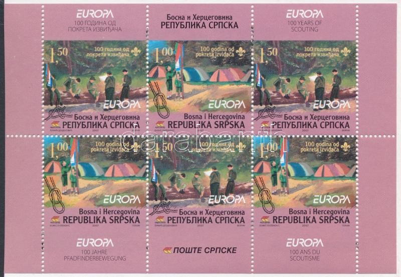 Europa CEPT: Cserkészet bélyegfüzet, Europa CEPT: Scout stamp-booklet