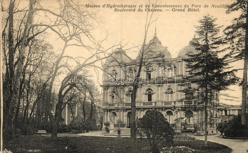 Neuilly, Maison d'Hydrotherapie, Convalescence du parc / spa, park