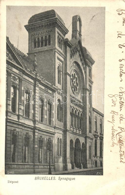 Brussels, Bruxelles; synagogue