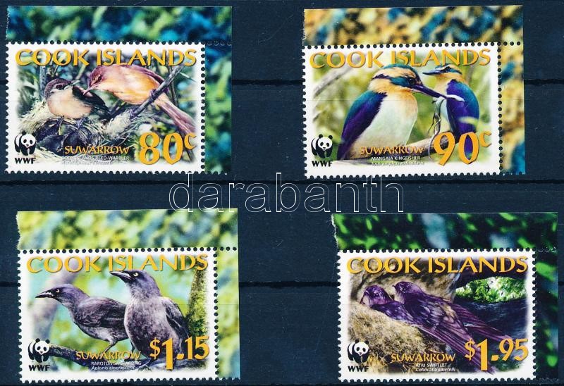 A Suwarrow-szigeti nemzeti park madarai ívsarki sor, Birds of the national park of Suwarrow Island corner set