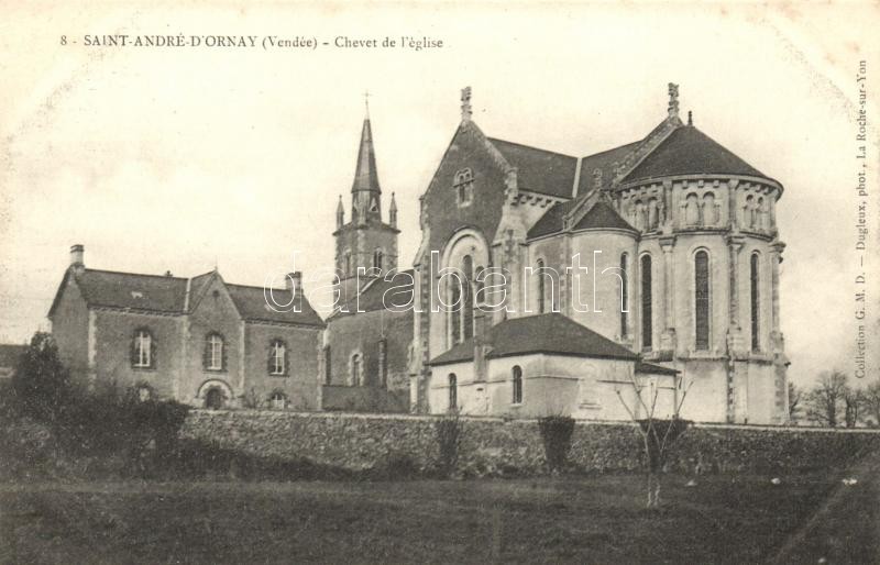 Saint-André-d'Ornay, Chevet de l'église / church