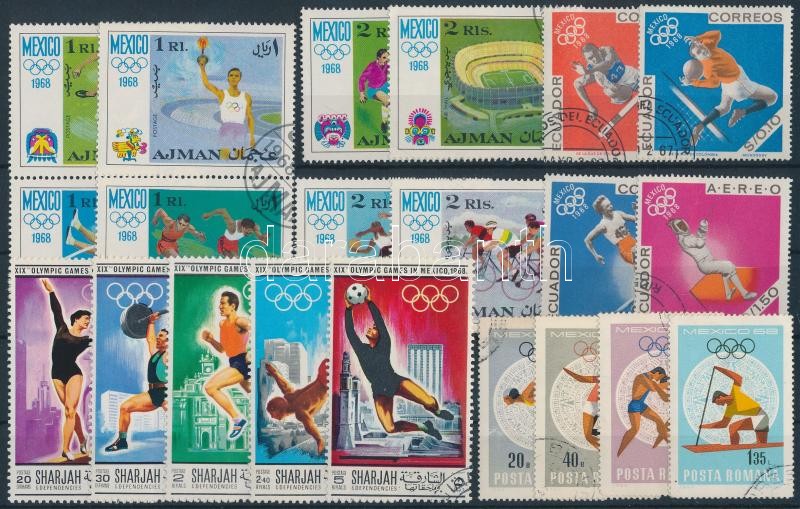Olympics 33 stamps, Olimpia motívum 33 db bélyeg