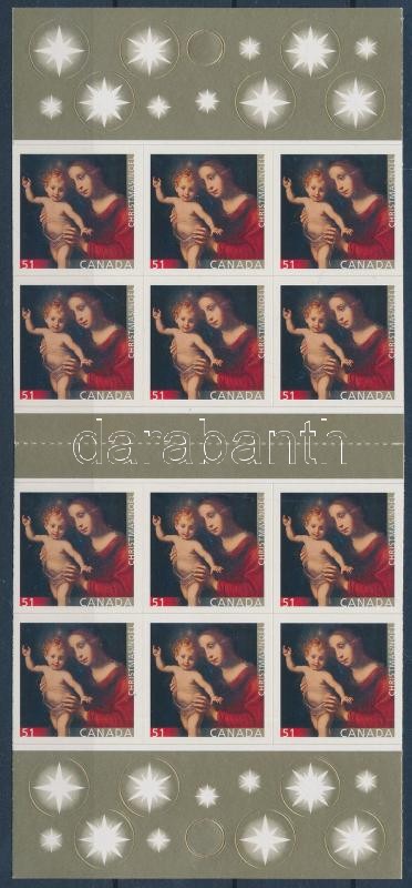 Karácsony öntapadós bélyegfüzet, Christmas self-adhesive stamp-booklet