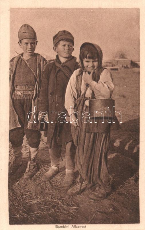 Albanian children, folkore, Albán gyerekek, folklór