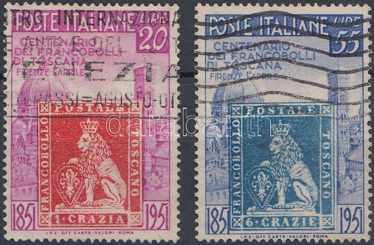 Centenary of Toscana stamp set, 100 éves a Toscana-i bélyeg sor