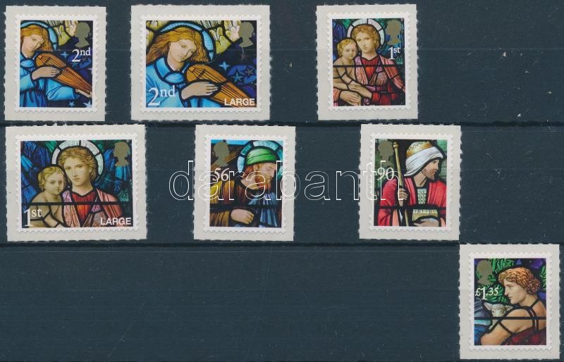 Christmas self-adhesive stamp set, Karácsony öntapadós bélyegek sor
