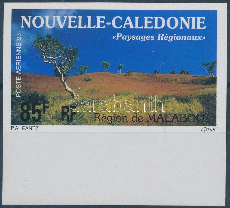 Landscapes imperforated margin stamp, Tájak vágott ívszéli bélyeg