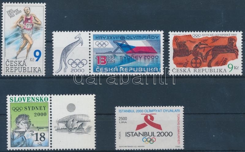 Nyári Olimpiai Játékok, Sydney 5 klf bélyeg, Sydney Summer Olympics 5 diff stamps